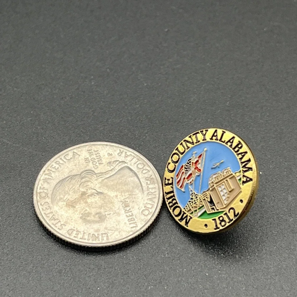 Mobile County Alabama Founded 1812‎ USA Lapel Hat Pin